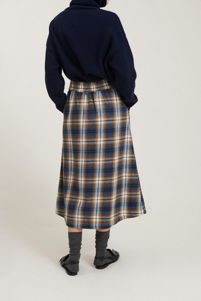 Basic Apparel Tilde Skirt Skirts 728 Tobacco brown / classic blue